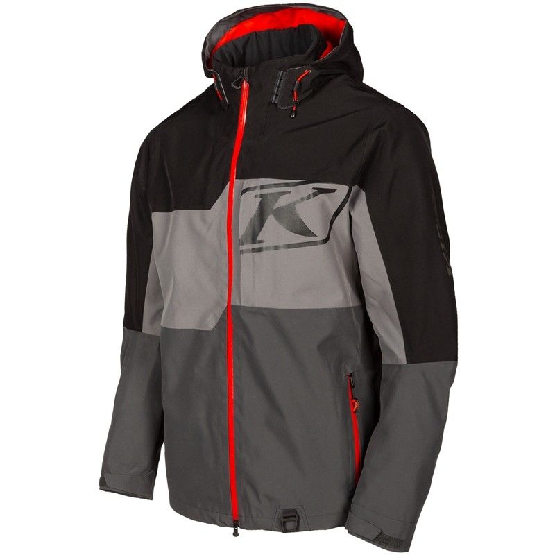 Klim Men's PowerXross Jacket - Black, Asphalt, & Red - 3574-001